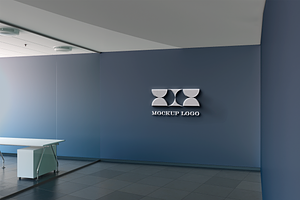 Office Wall Branding Mockup, an Advertising Mockup by Hubzway