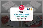 Medical Business Cards Bundle, a Business Card Template by graphicsunday (Thumbnail 1 of 6)