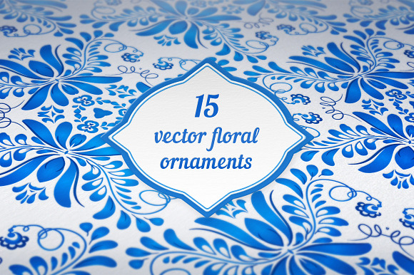 15 vector floral backgrounds preview 6