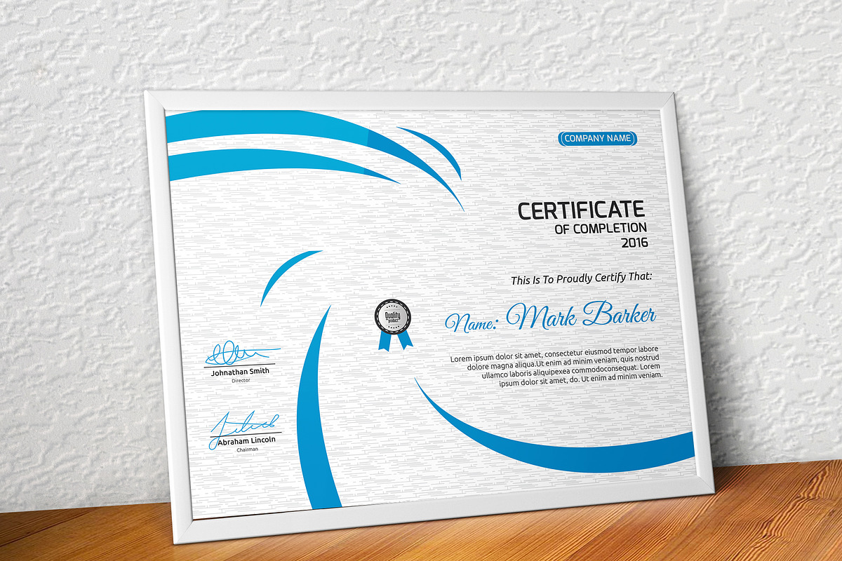 Certificate, a Stationery Template by Curve Design (Photo 3 of 3)