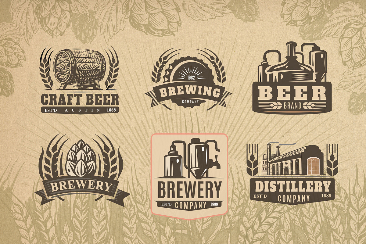 Vintage brewery. Alcohol production., a Food Illustration by bioraven (Photo 7 of 15)