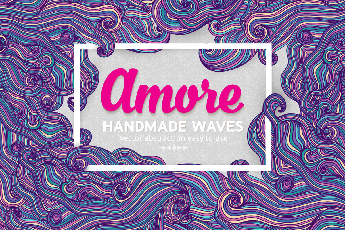 Wave element decor, pattern, a Pattern Graphic by Markovka (Photo 1 of 5)
