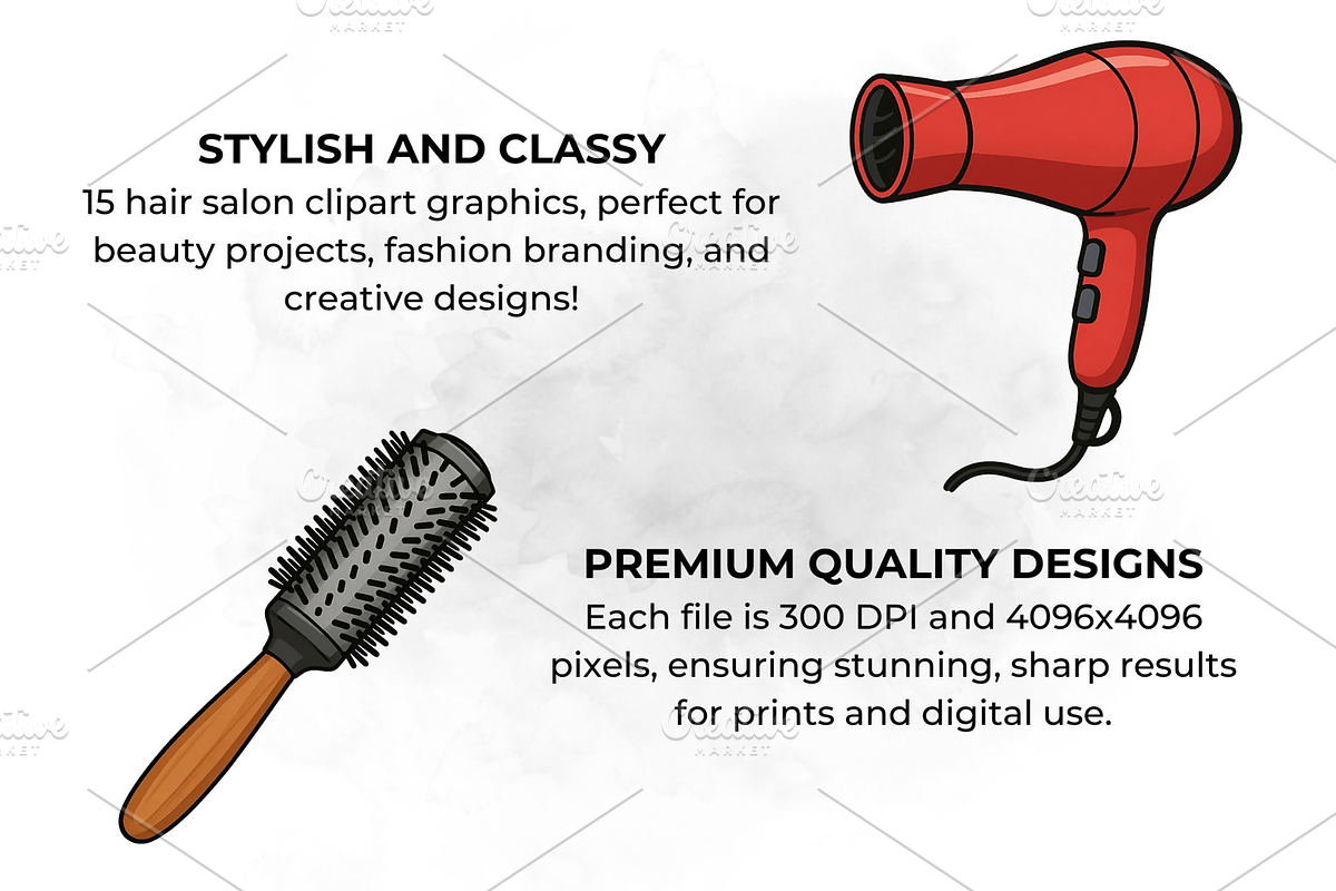Hair Salon PNG Hairstylist Clipart, a Healthcare Illustration by QM_ART (Photo 3 of 7)