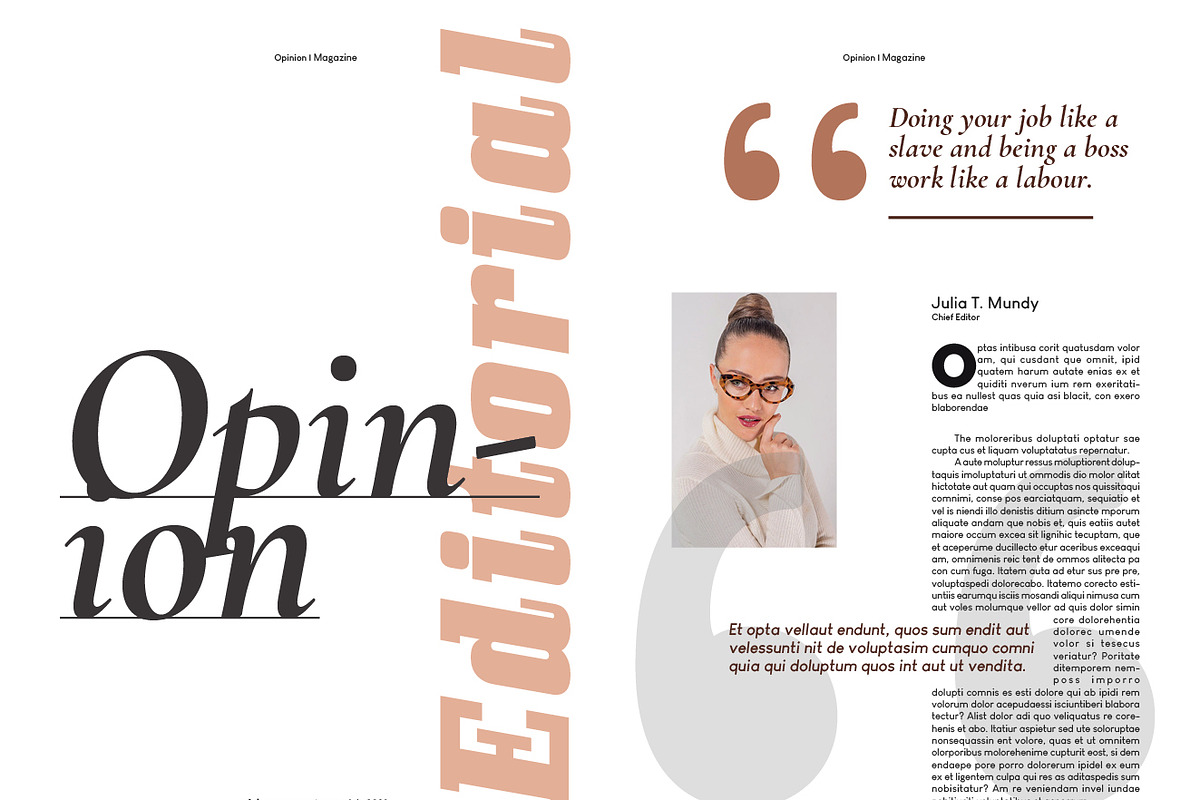 The Best Magazine Layout Design, a Magazine Template by Swayang (Photo 2 of 14)