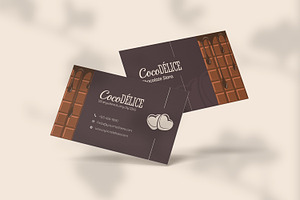 Chocolate Delight Shop Business Card