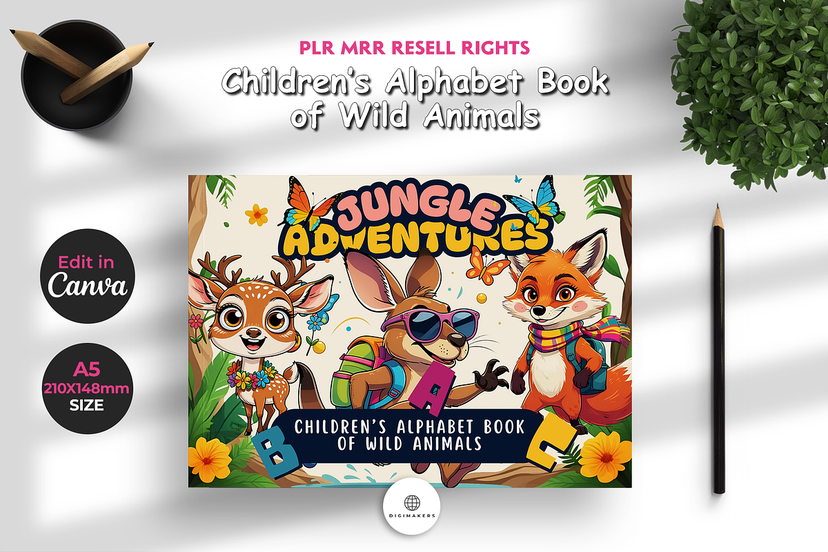 Children’s Alphabet Book of Animals, a Brochure Template by Nina Shaw (Photo 1 of 12)