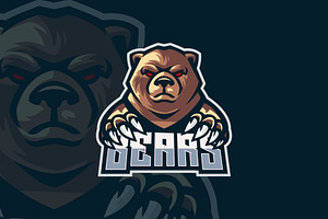 Gaming Bears Logo Esport.