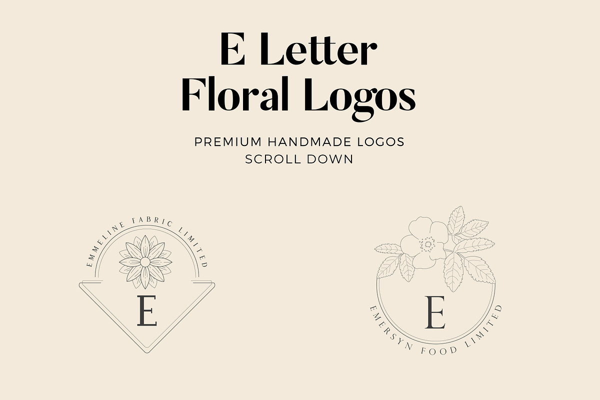 520 A to Z Floral Logos Bundle, a Branding & Logo Template by AN Productions (Photo 32 of 223)