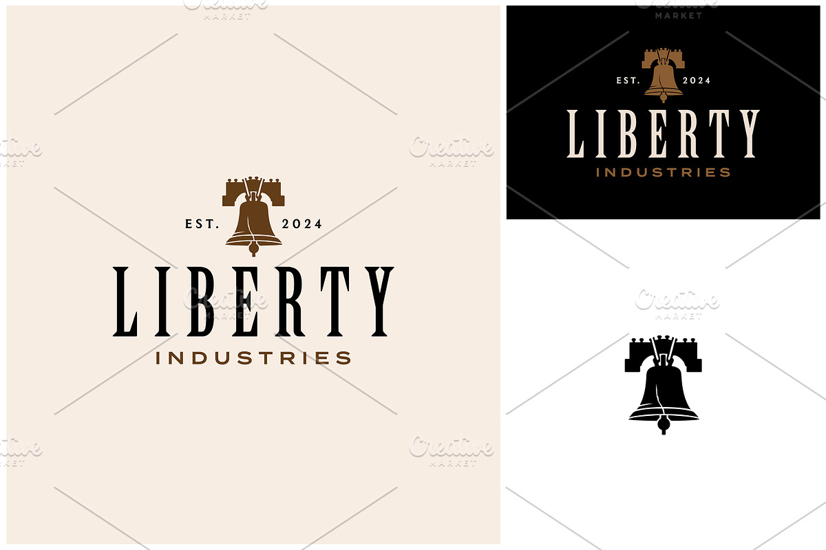 Philadelphia Liberty Bell Logo, a Branding & Logo Template by Enola99d