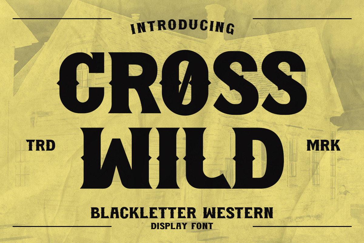 Crosswild - Blackletter Font, a Blackletter Font by AQR Studio (Photo 1 of 8)