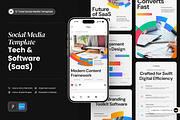 Tech & Software (SaaS) Social Media, a Social Media Template by SLAB! Design (Thumbnail 1 of 8)