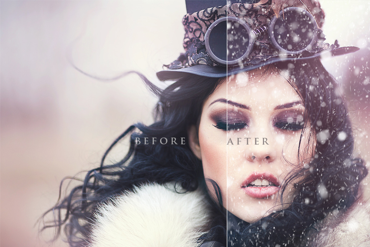 Natural Snow Overlays Photoshop SALE, a Palette Add-On by OzPhotoshopActions (Photo 2 of 6)