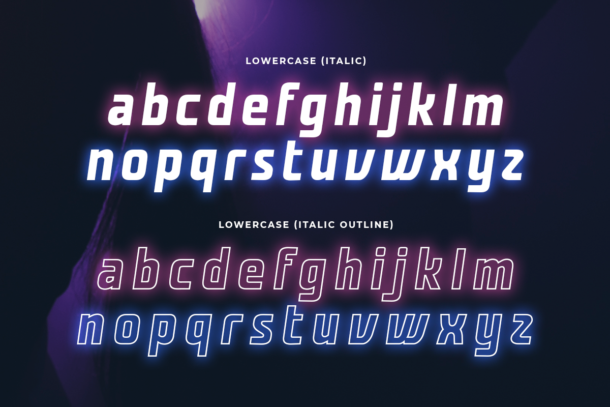 NIGHTIES - Neon Light Party Font, a Sans Serif Font by Hamz Studio (Photo 11 of 11)