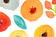 Watercolor Abstract Flowers Dots, an Illustration by Sandra Jones Art (Thumbnail 4 of 4)