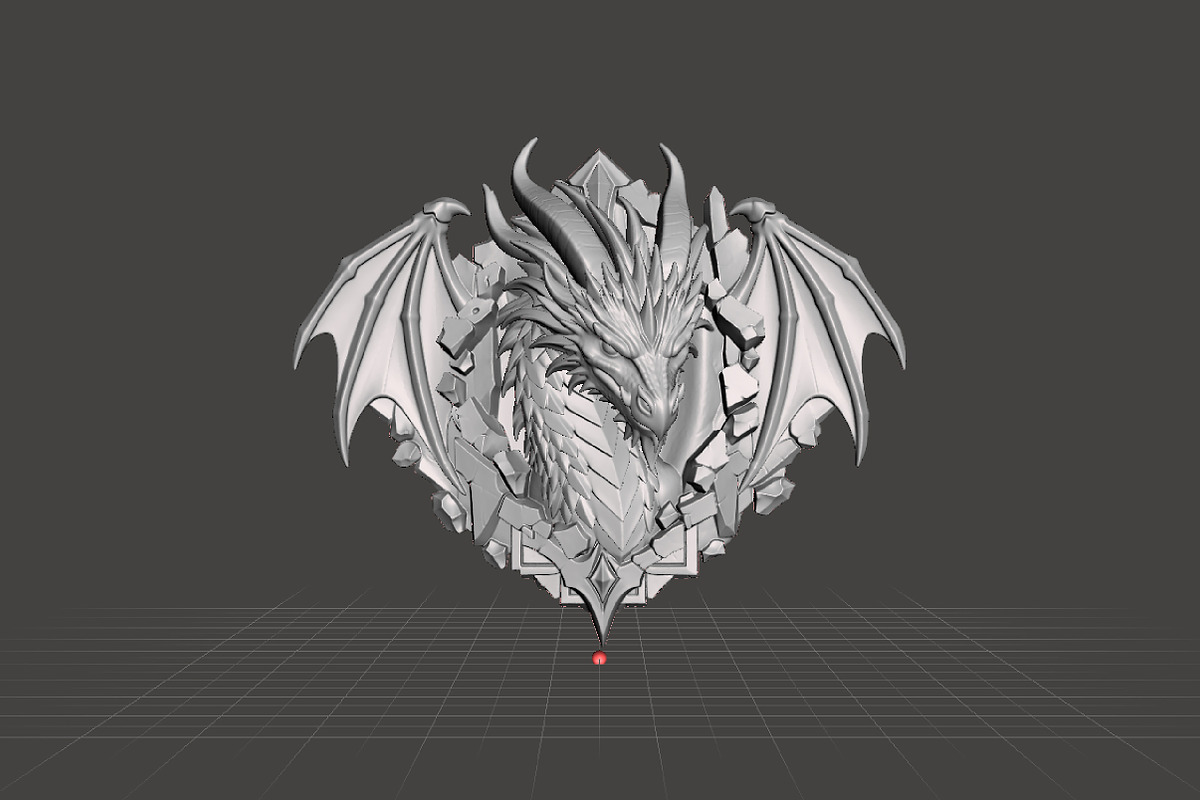 Dragon Wall Decor 3D Print STL, an Animal 3D Model by Creative Art (Photo 3 of 3)
