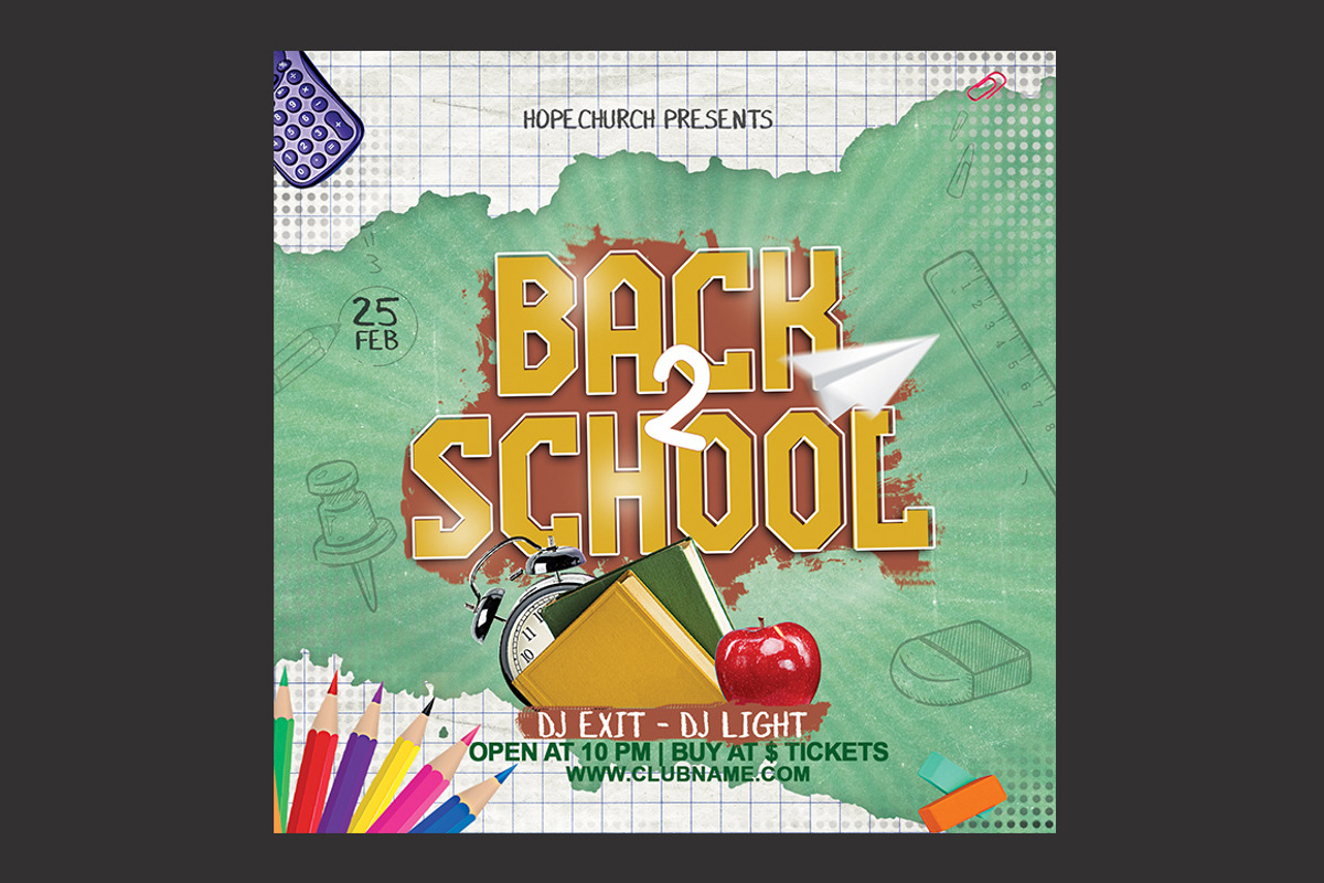 Back To School Flyer, a Flyer Template by DSGraphicDesign
