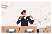 People travel by air in plane set, a Transportation Illustration by Good Studio (Thumbnail 4 of 16)
