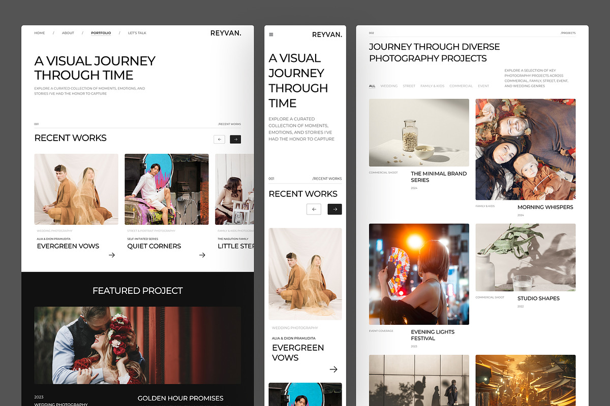Photography Website UI Figma, an UI Kit Template by peterdraw (Photo 4 of 7)