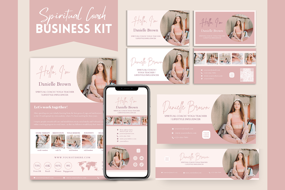 Business Bundle for Spiritual Coach, a Templates & Theme by Golden Horizons Studio (Photo 1 of 15)
