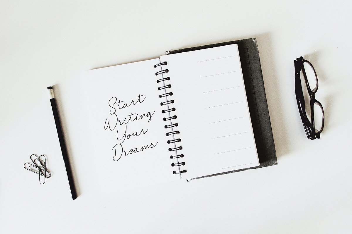 Brogllin Handwritten Monoline Font, a Script Font by Dicubit (Photo 4 of 12)