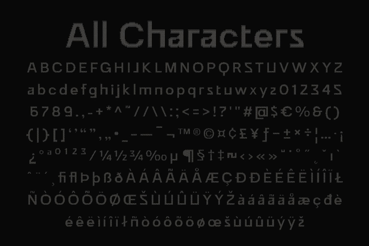 CS Darvish Ascii, a Sans Serif Font by Craft Supply Co. (Photo 8 of 8)