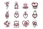 Valentine's Whimsical Clipart, an Illustration by Design Market (Thumbnail 2 of 3)
