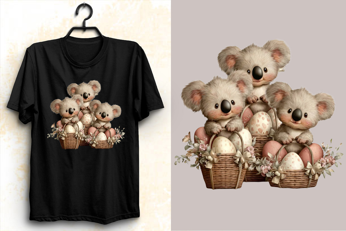 Whimsical Easter Koala Clipart Bundl, an Illustration by SVGArt (Photo 5 of 7)