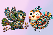 Folk Bird Clipart Png, an Object Graphic by Agnesagraphic (ID 95) (Thumbnail 7 of 7)