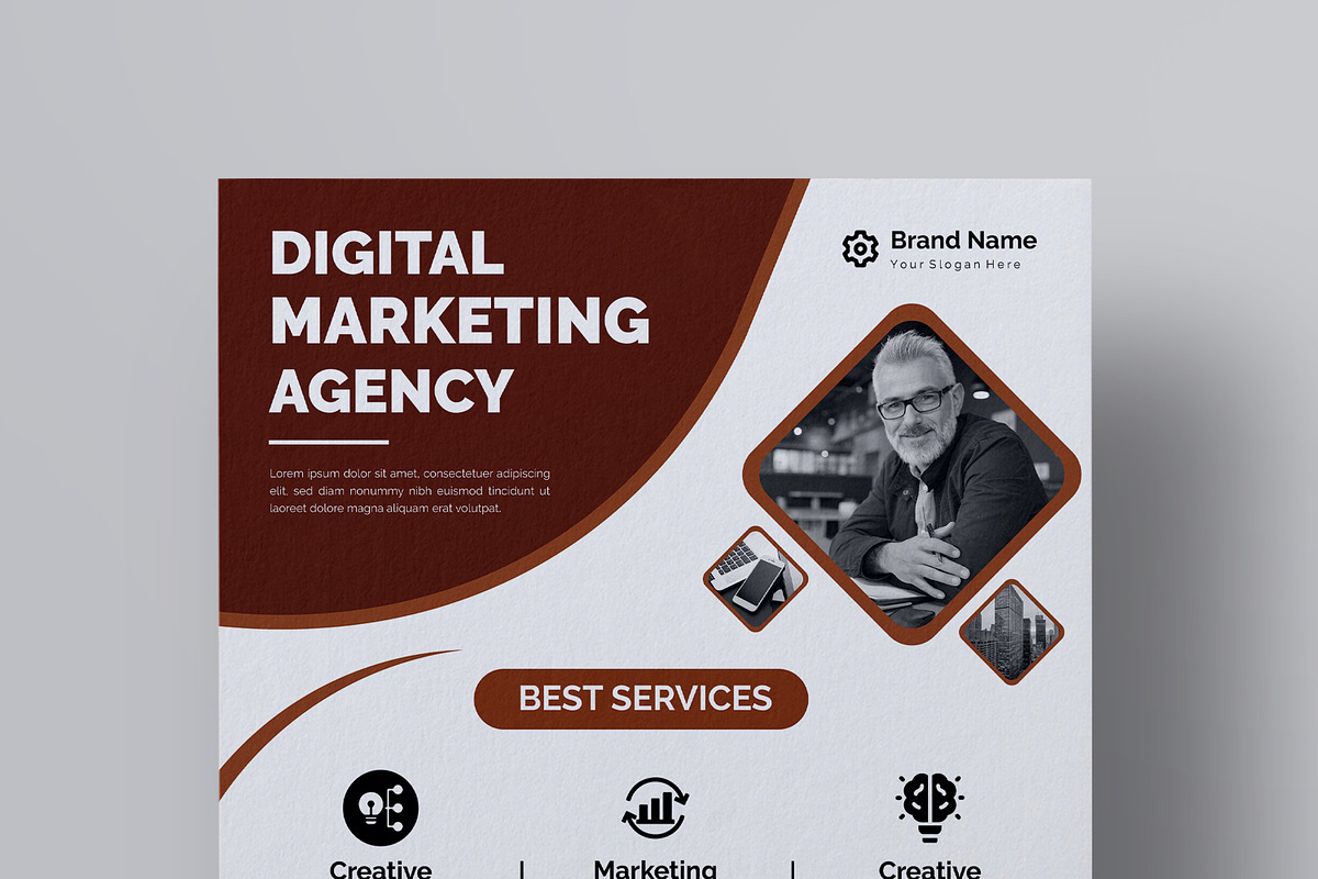Digital Marketing Business Flyer, a Flyer Template by MightyDesign (Photo 4 of 8)