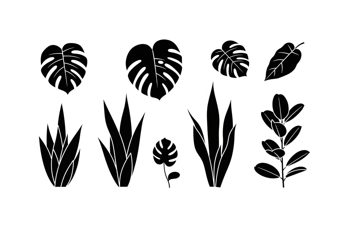 Minimal Botanical Leaf Silhouette Bu, an Illustration by Creativeshirt (Photo 9 of 51)