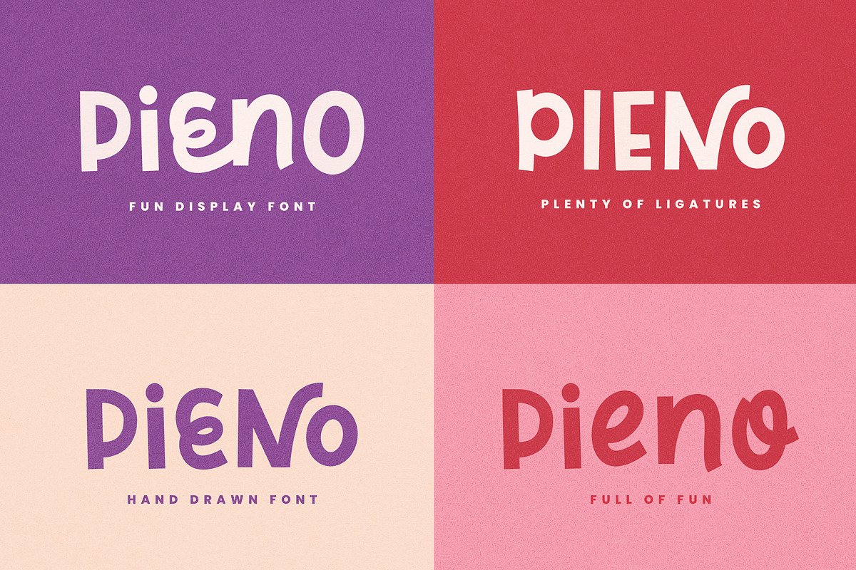 Pieno | Bold Playful Display Font, a Font by Point and Poem (Photo 10 of 12)