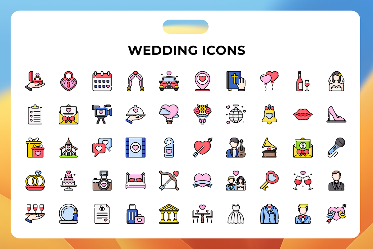 Wedding Icons, an Icon by Wencory