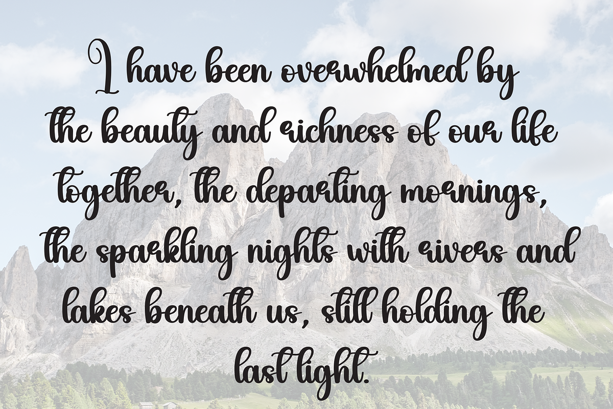 Augusta | Script Font, a Handwritten Font by Scratchones (Photo 6 of 9)