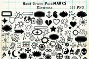 Hand-Drawn Doodles & Graphic Marks, an Object Graphic by DreamoraArt (Thumbnail 6 of 13)
