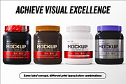 2lb Whey Protein Jar Mockup C1-Pro, a Packaging Mockup by Design Warlord (Thumbnail 9 of 16)