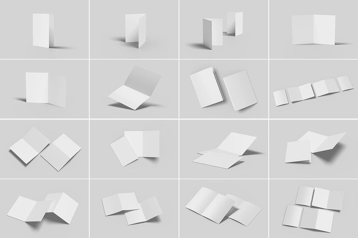 A4 Bifold Brochure Mockup Bundles, a Brochure Template by Graphic Aesthetic (Photo 3 of 20)