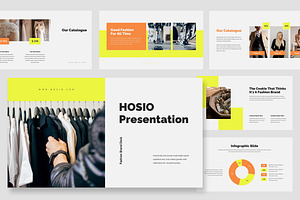 Hosio : Fashion Brand Google Slides, a Presentation Template by Punkl Camp