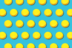 Geometric pattern with macaroons, a Food & Drink Photo by BOOCYS