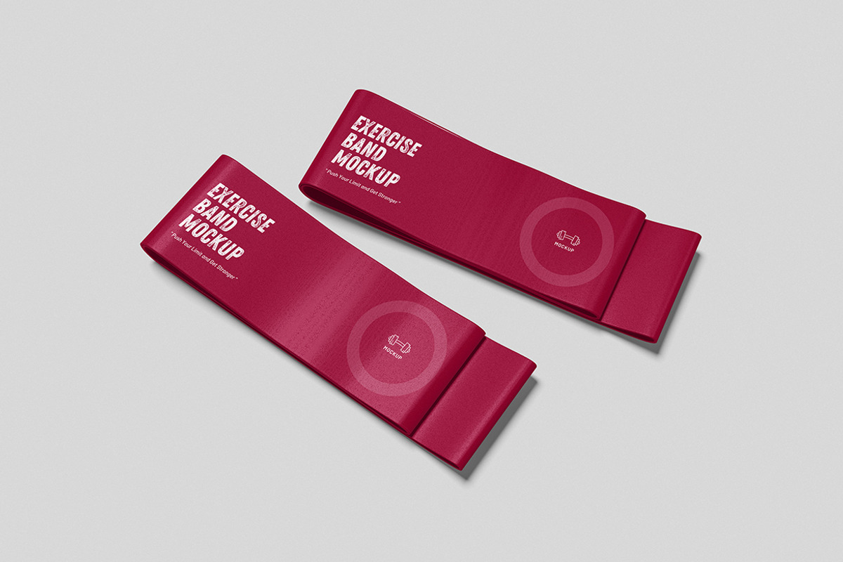 High-Quality Exercise Band Mockup, an Advertising Mockup by swsi-studio (Photo 4 of 5)