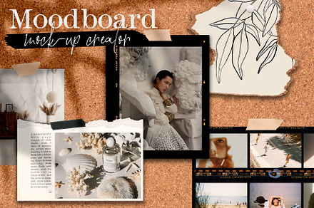 stylish moodboard mockup creator