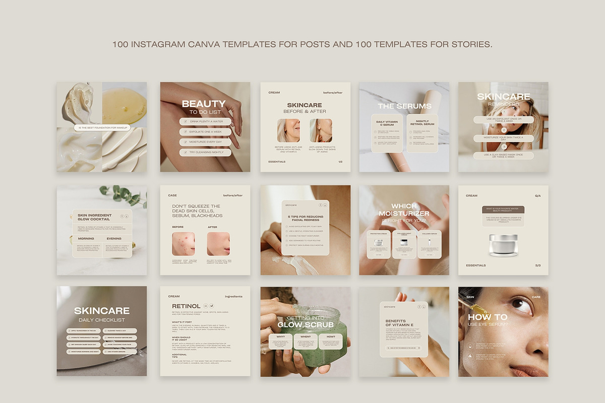 800 Beauty Instagram Content Kit, a Social Media Template by Instprofi | Studio Estimo (Photo 20 of 26)