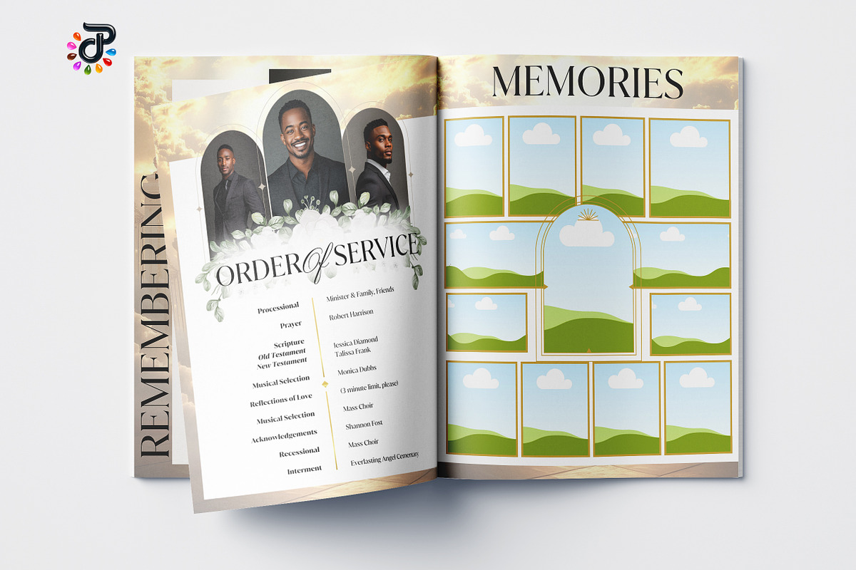 Elegant Canva Obituary Template, a Brochure Template by Protech Design ENT (Photo 7 of 9)
