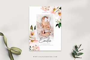 Birth Announcement Template BA026