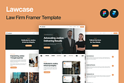 Lawcase - Lawfirm Framer Template, an UI Kit Template by UI/UX Ocean (Thumbnail 1 of 5)