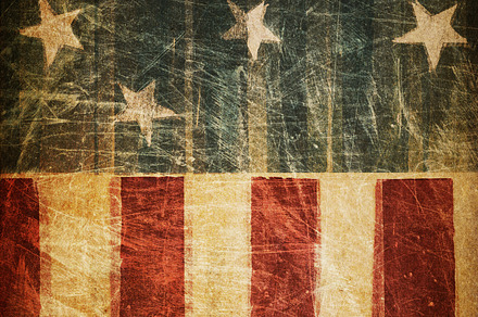 Grunge american flag