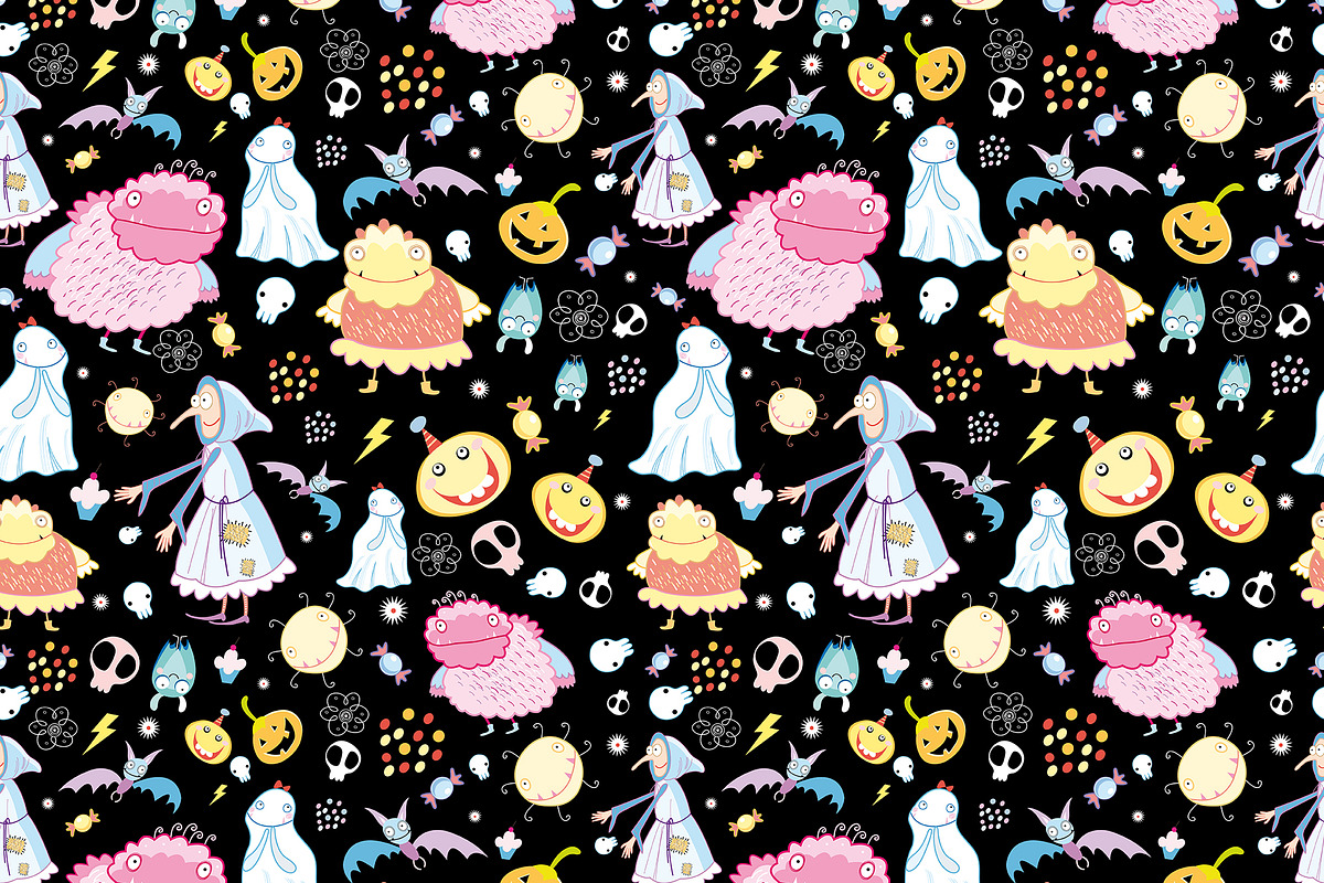 Funny colorful monsters, a Pattern Graphic by Tanor (Photo 8 of 16)