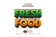 Fresh Food Text Effect 3D Style, a Layer Style Add-On by Mockmenot (Thumbnail 1 of 2)