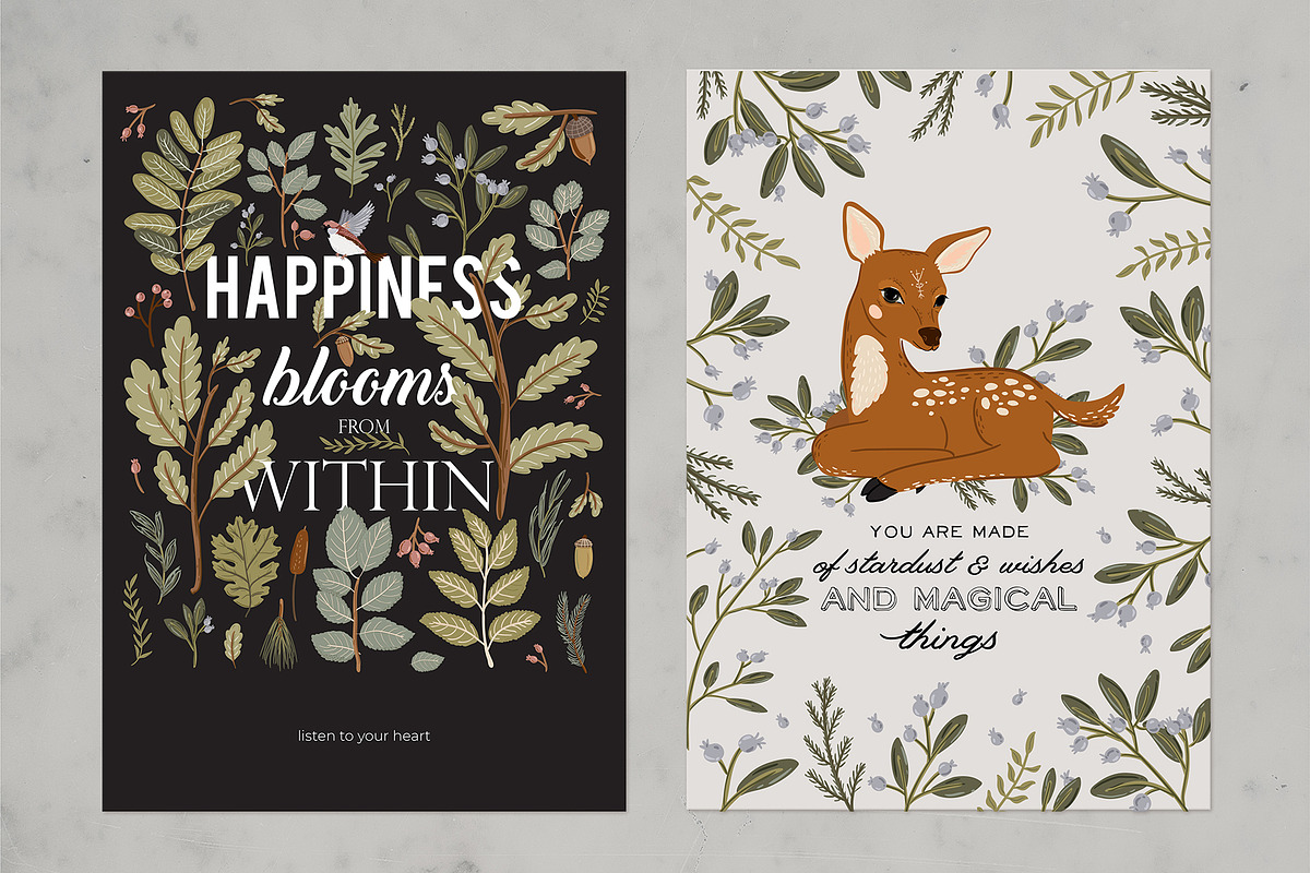 Forest Animals & Seasonal Botany, an Illustration by Ruslana Lubenets (Photo 17 of 21)