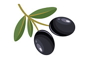 Green & Black Olives Vector Set, a Food Illustration by Gomolach (Thumbnail 3 of 3)