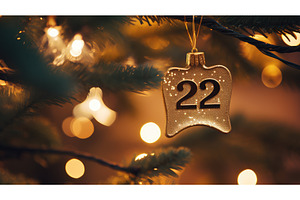 tree gold numbers ai generated, a Holiday Photo by pikepicture